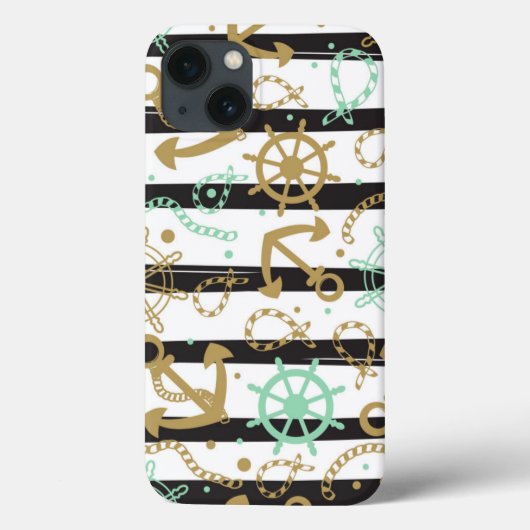 Coques Case-Mate iPhone Motif Ancre maritime (Verso)