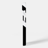 Coques Case-Mate iPhone Motif Ancre noir et blanc (Verso / Gauche)