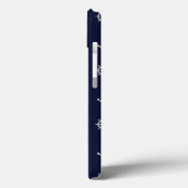 Coques Case-Mate iPhone Motif Ancre Rouge Blanc Et Bleu (Verso / Gauche)