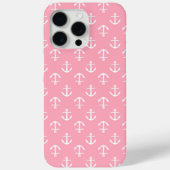 Coques Case-Mate iPhone Motif Ancres roses (Verso)