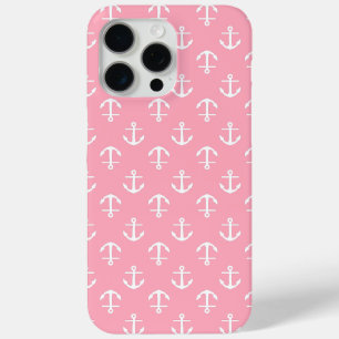 Coque iPhone 15 Pro Max Motif Ancres roses
