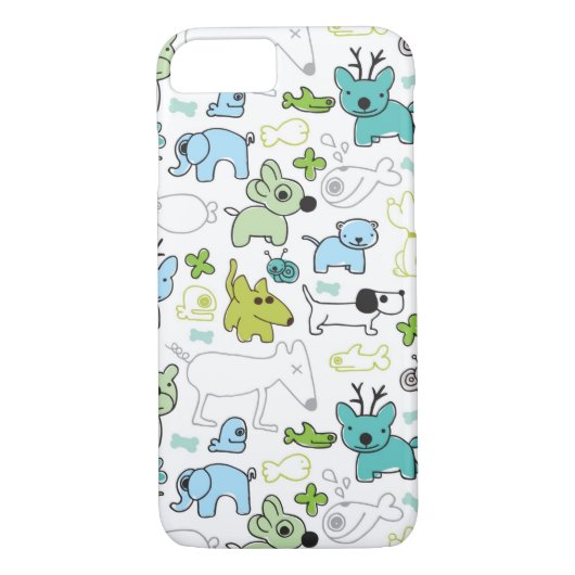 Coques Case-Mate iPhone motif animal d'arrière - plan d'enfants (Dos)