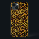 iPhone 13 Coque Motif animal d'impression de fourrure de léopard<br><div class="desc">Caractéristiques de conception ce de poster de animal à la mode de coque ipad un motif éclaboussé d'empreinte de léopard avec les taches animales noires sur un arrière - plan de fourrure d'orange-jaune-or. Mettez en évidence le chat sauvage dans vous avec cette conception féline fraîche. Elle est l'audacieuse parfait, original...</div>