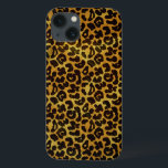iPhone 13 Coque Motif animal d'impression de fourrure de léopard<br><div class="desc">Caractéristiques de conception ce de poster de animal à la mode de coque ipad un motif éclaboussé d'empreinte de léopard avec les taches animales noires sur un arrière - plan de fourrure d'orange-jaune-or. Mettez en évidence le chat sauvage dans vous avec cette conception féline fraîche. Elle est l'audacieuse parfait, original...</div>
