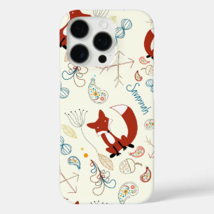 iPhone 16 Pro Case Motif animal Fox de la main de la jeune fille mode