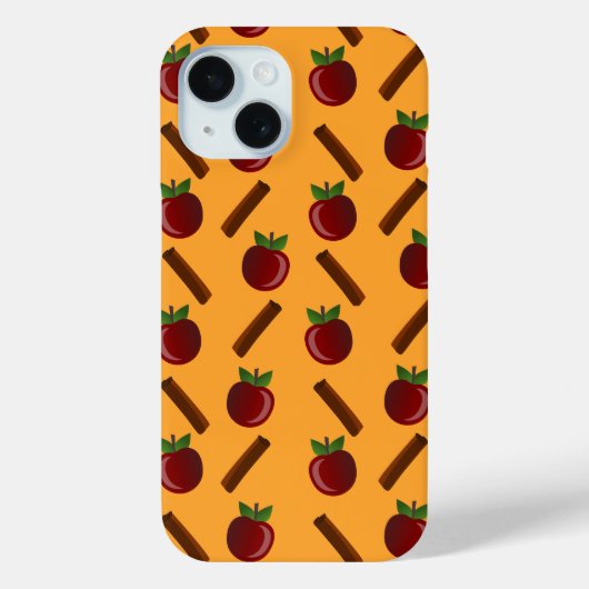 Coques Case-Mate iPhone Motif Apple Cinnamon (Verso)