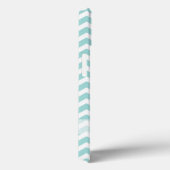 Coques Case-Mate iPhone Motif Aqua et chevron gris (Verso / Droite)