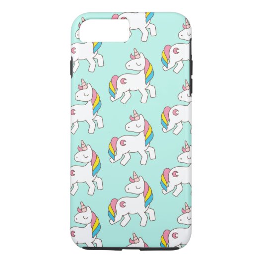Coques Case-Mate iPhone Motif Aqua Unicorn (Dos)