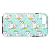 Coques Case-Mate iPhone Motif Aqua Unicorn (Dos (Horizontal))