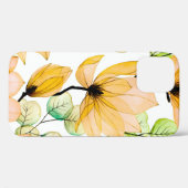 Coques Case-Mate iPhone motif aquarelle transparent avec fleurs de magnoli (Verso (horizontal))