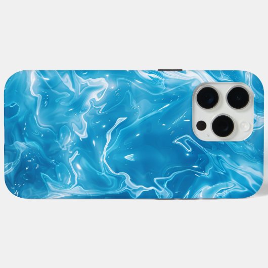 Coques Case-Mate iPhone Motif aquatique Aqua Blue Pool (Verso (horizontal))