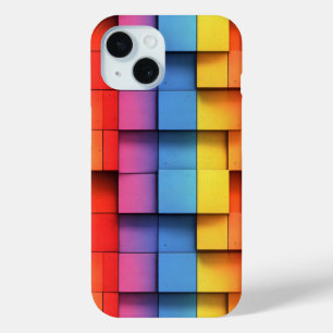 Coque Pour iPhone 15 Motif arc-en-ciel abstrait
