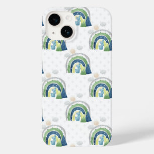 Coque Pour iPhone 14 Motif arc-en-ciel aquarelle