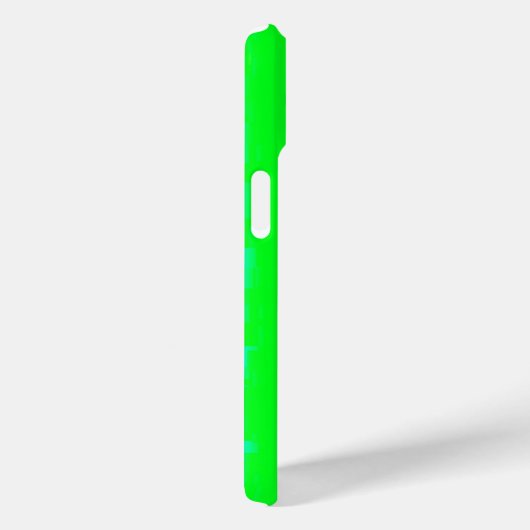 Coques Case-Mate iPhone Motif arc-en-ciel bleu vert abstrait 3D (Verso / Droite)