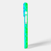 Coques Case-Mate iPhone Motif arc-en-ciel bleu vert abstrait 3D (Verso / Gauche)
