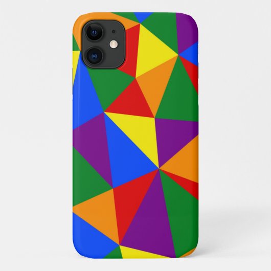 Coques Case-Mate iPhone Motif arc-en-ciel de Polygone (Dos)