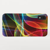 Coques Case-Mate iPhone Motif arc-en-ciel numérique abstrait (Dos (Horizontal))