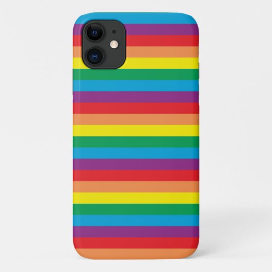 Coques Case-Mate iPhone Motif arc-en-ciel simple (Dos)