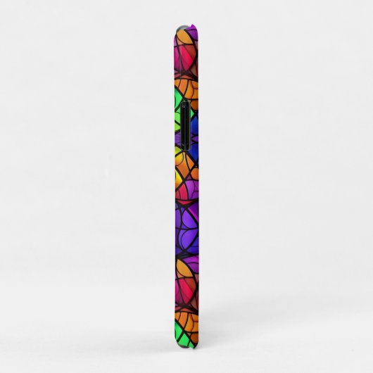 Coques Case-Mate iPhone Motif arc-en-ciel vibré (Dos/Droite)