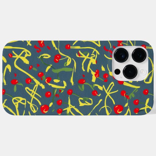 Coques Case-Mate iPhone motif arc et cerise (Verso (horizontal))