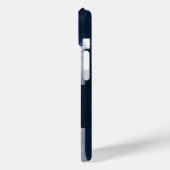 Coques Case-Mate iPhone Motif argent et bleu (Verso / Gauche)