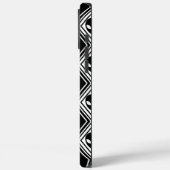 Coques Case-Mate iPhone Motif Argyle Alien Noir et Blanc (Verso / Gauche)