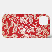 Coques Case-Mate iPhone Motif arrière - plan Damask (Verso (horizontal))