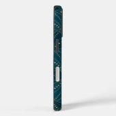 Coques Case-Mate iPhone Motif Art Déco avec des formes géométriques dorées (Verso / Droite)