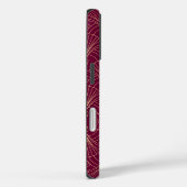 Coques Case-Mate iPhone Motif Art Déco avec éventails géométriques dorés (Verso / Droite)