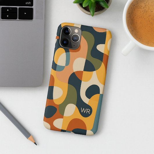 Coques Case-Mate iPhone Motif artistique de formes amorphes aux couleurs s