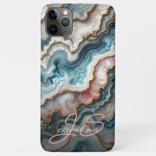 Case-Mate iPhone Case Motif artistique en marbre bleu sarcelle foncé ros