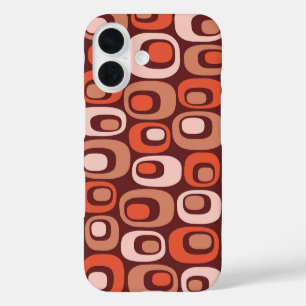 Coques iPhone 16 Motif atomique moderne du milieu du siècle