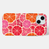 Coques Case-Mate iPhone Motif aux agrumes d'orange et de pamplemousse (Verso (horizontal))