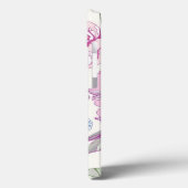 Coques Case-Mate iPhone Motif aux fleurs roses (Verso / Gauche)