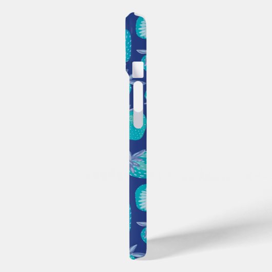 Coques Case-Mate iPhone Motif aux fraises bleu (Verso / Gauche)