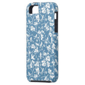 Coques Case-Mate iPhone motif aux oiseaux et ornement plante (Dos gauche)