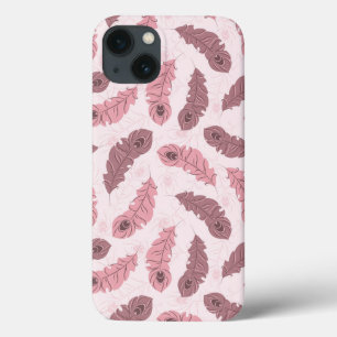 Coques Pour iPhone motif aux plumes de paons