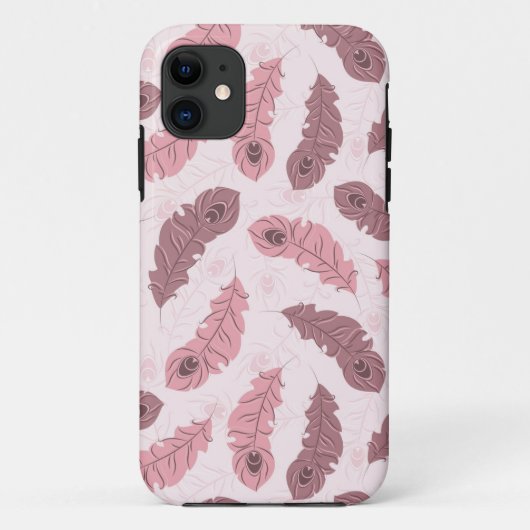 Coques Case-Mate iPhone motif aux plumes de paons (Dos)