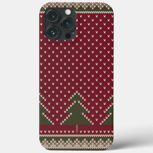 Coques Case-Mate iPhone Motif avec arbres de Noël (Verso)