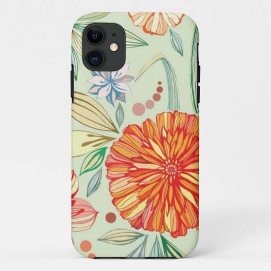 Coques Case-Mate iPhone Motif avec des asters (Dos)