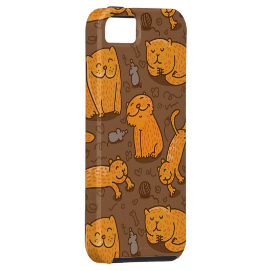 Coques Case-Mate iPhone Motif avec des chats (Dos/Droit)