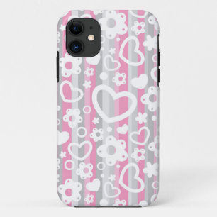 Case-Mate iPhone Case Motif avec des coeurs et des fleurs