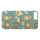 Coques Case-Mate iPhone Motif avec des petits gâteaux et des sucreries (Dos (Horizontal))
