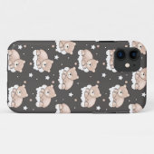 Coques Case-Mate iPhone motif avec le petit sommeil d'ours (Dos (Horizontal))