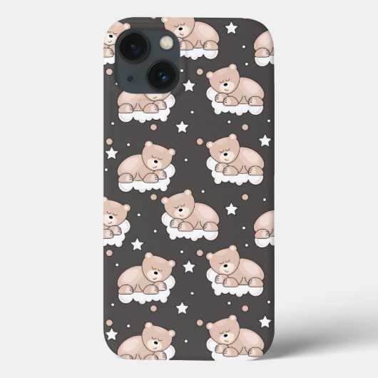 Coques Case-Mate iPhone motif avec le petit sommeil d'ours (Verso)