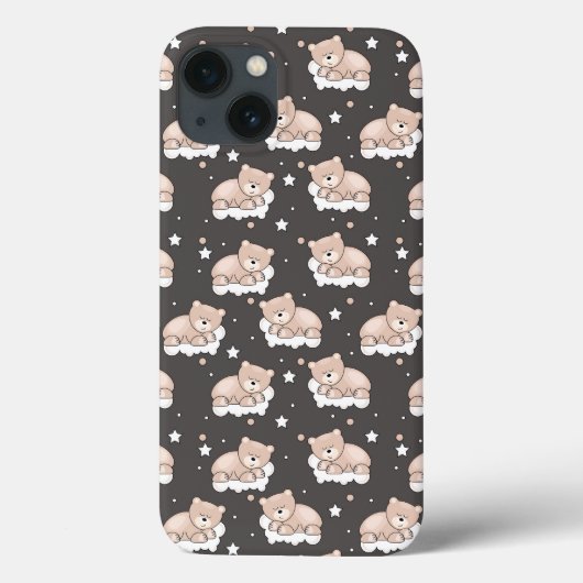 Coques Case-Mate iPhone motif avec le petit sommeil d'ours (Verso)