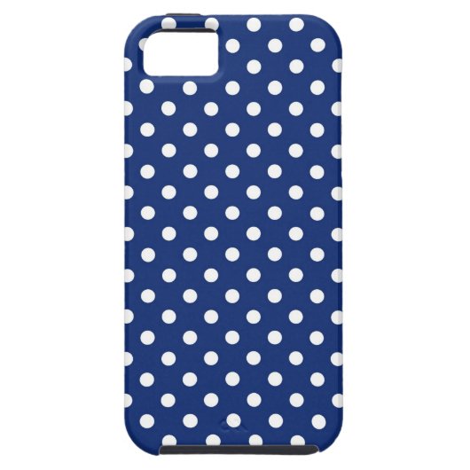 Coques Case-Mate iPhone Motif avec le pois blanc (Dos)