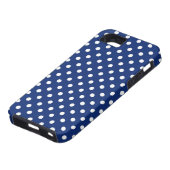 Coques Case-Mate iPhone Motif avec le pois blanc (Bas)