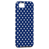 Coques Case-Mate iPhone Motif avec le pois blanc (Dos/Droit)