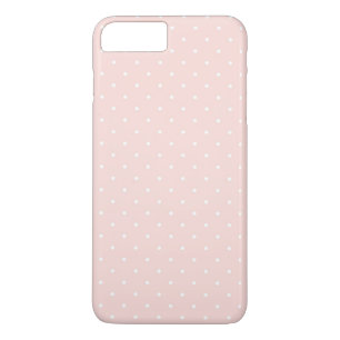 Coque iPhone 7 Plus Motif avec le pois blanc